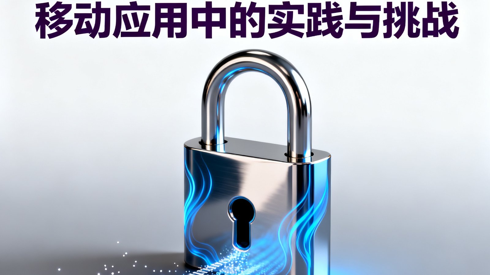 端到端加密技术在移动应用中的实践与挑战文章配图，展示加密锁和数字代码的视觉化呈现